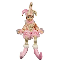 Sale Christmas Forever JESTER SITTING 17″ PINK/GOLD