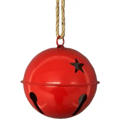 Sale Christmas Forever JINGLE BELL RED SHINY 5.5″ W/ ROPE HANGER