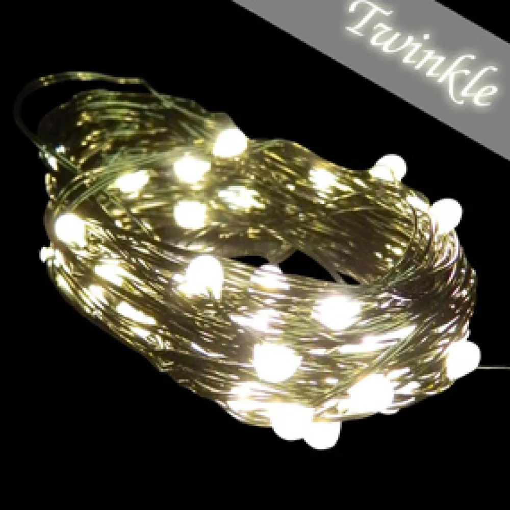 Clearance Christmas Forever LIGHT LED I/D MICRO DOT 50L TWK. WARM WHT. 120V 17.5′