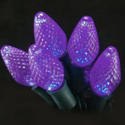 Outlet Christmas Forever LIGHT LED O/D C7 FACETED 25L PURPLE