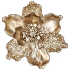 Sale Christmas Forever MAGNOLIA HEAD ROSE GOLD 8.5″ LEATHER W/ CLIP