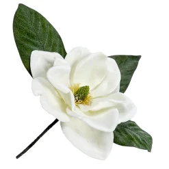 Online Christmas Forever MAGNOLIA HEAD WHITE 12″ DEUXE W/ STEM