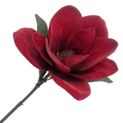 Outlet Christmas Forever MAGNOLIA STEM RED 9″ DLX VELVET HEAD W/ 30″ STEM