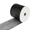 Sale Christmas Forever MESH RIBBON 4″ X 25 YDS BLACK DLX SPARKLE