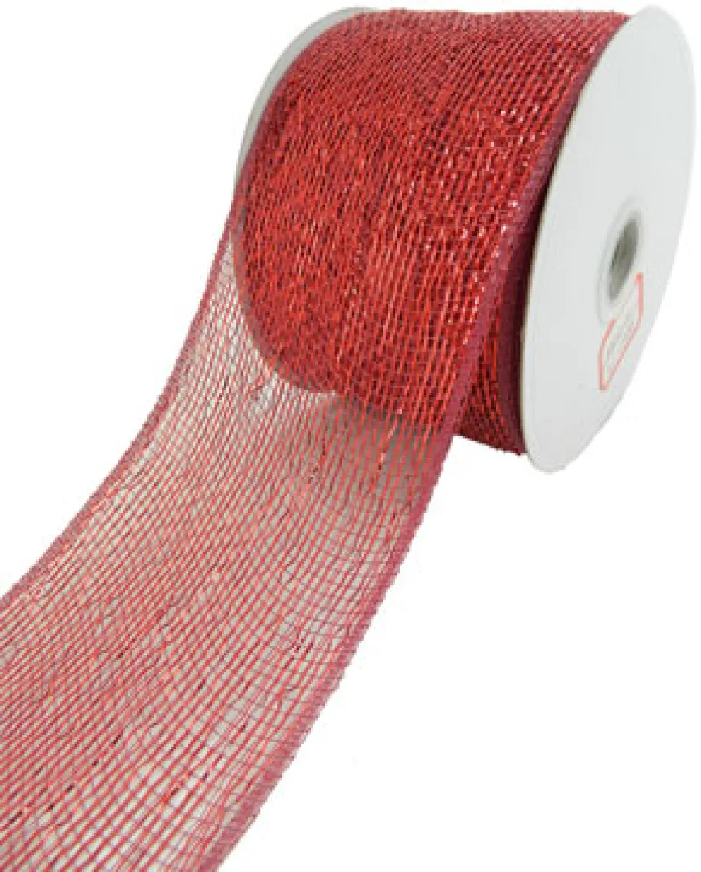 Outlet Christmas Forever MESH RIBBON 4″ X 25 YDS BURGUNDY FULL GLITTER