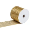 Sale Christmas Forever MESH RIBBON 4″x25 YDS GOLD DLX SPARKLE