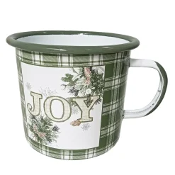 Sale Christmas Forever METAL ENAMEL MUG 4″ – “JOY”