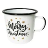 Christmas Forever METAL ENAMEL MUG 4″ – “MERRY CHRISTMAS”