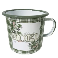 Sale Christmas Forever METAL ENAMEL MUG 4″ – “NOEL”