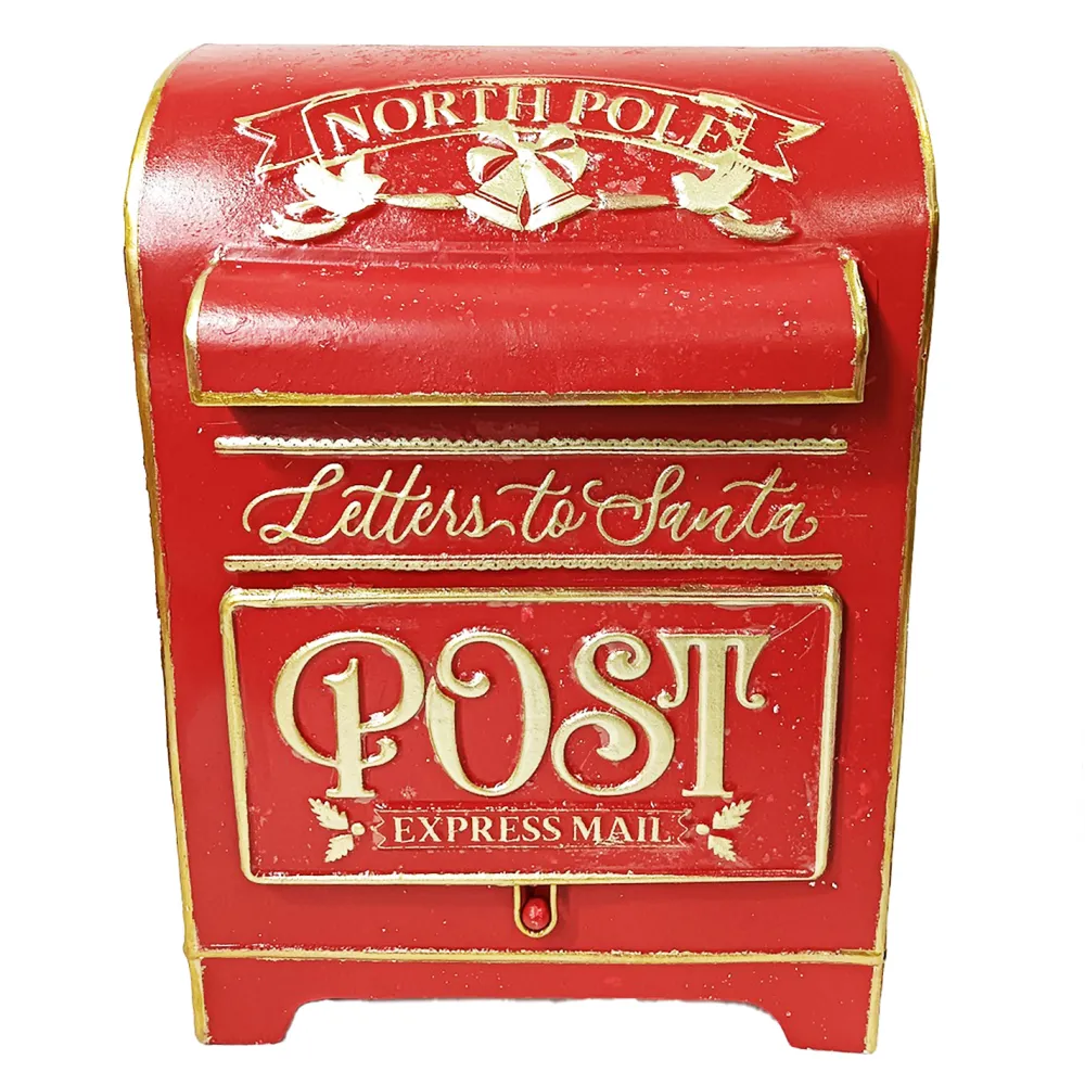 Clearance Christmas Forever METAL MAIL BOX 9.5″x14″ – “LETTERS TO SANTA”