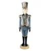 Hot Christmas Forever NUTCRACKER 41″ REGAL BLUE FABRIC W/ INTRICATE EMBROIDERY