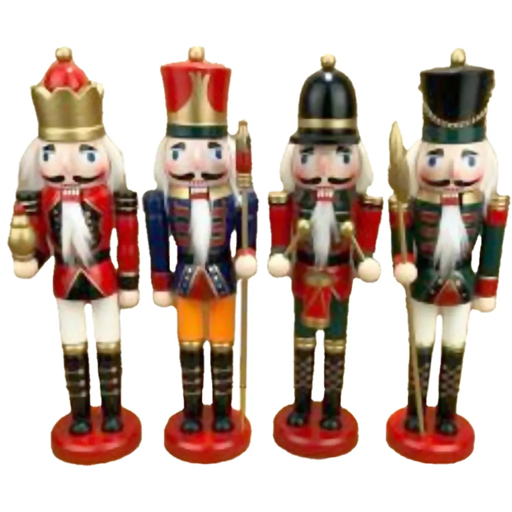 Best Christmas Forever NUTCRACKER WOODEN STANDING 12″ RED/BLUE/MULTI 4 ASSTD.