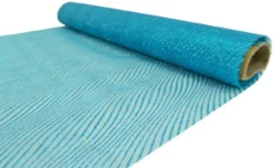 Online Christmas Forever ORGANZA 14″ X 5 M BLUE (LIGHT) GLITTER