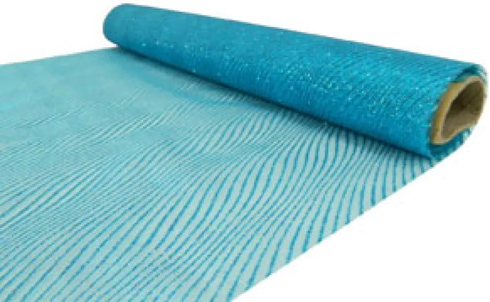 Online Christmas Forever ORGANZA 14″ X 5 M BLUE (LIGHT) GLITTER