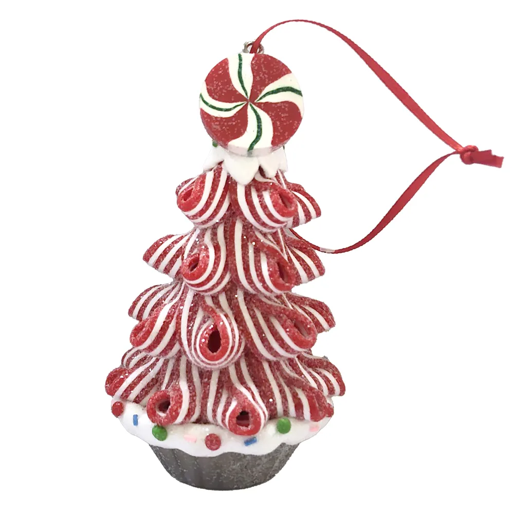 Clearance Christmas Forever ORN CANDY CANE CANDY TREE 3.9″ CLAY DOUGH