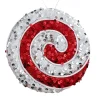 Discount Christmas Forever ORN CANDY CANE SWIRL 6″ RED/WHITE SEQUINS