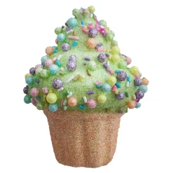 Clearance Christmas Forever ORN CANDY SPRINKLE CUPCAKE 3.5″ GREEN