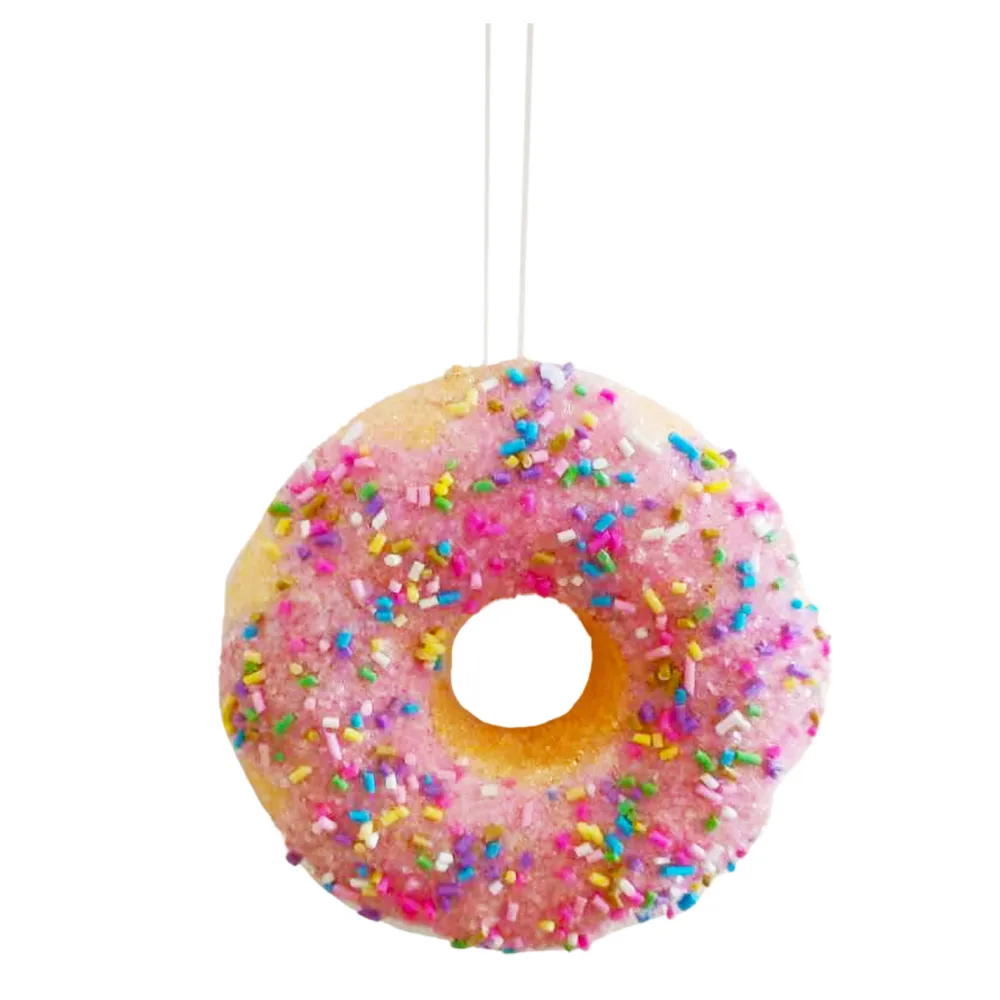 Online Christmas Forever ORN CANDY SPRINKLE DONUT 4″ PINK