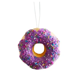 Hot Christmas Forever ORN CANDY SPRINKLE DONUT 4″ PURPLE