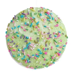 Best Christmas Forever ORN CANDY SPRINKLE MACAROON 3.5″ GREEN