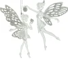 Best Christmas Forever ORN CLEAR/SILVER FAIRY 6″ W/ BRIGHT SLVR GLTR 2/S