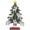Christmas Forever ORN DSP WOODEN MOOSE 5.25″ BIRCH 6 ASST.