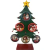 Best Christmas Forever ORN DSP WOODEN ROUND WINDOW SCENE 4.7″ MULTI W/DISPLAY 6/S