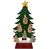 Clearance Christmas Forever ORN DSP WOODEN SNOWMAN NATURAL 5.3″ W/ DISPLAY 6/S