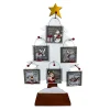 Sale Christmas Forever ORN DSP WOODEN SQUARE SIGNAGE SANTA/SNOWMAN/REINDEER/SLEIGH 4″ W/TREE DISPLAY 6 ASSTD.