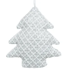 Discount Christmas Forever ORN FABRIC TREE 4″ WHITE/SILVER