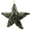 Discount Christmas Forever ORN FELT STAR GREEN 11″ FROSTED LOOKED