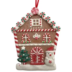 Online Christmas Forever ORN GINGERBREAD HOUSE 4.5″ CLAY DOUGH