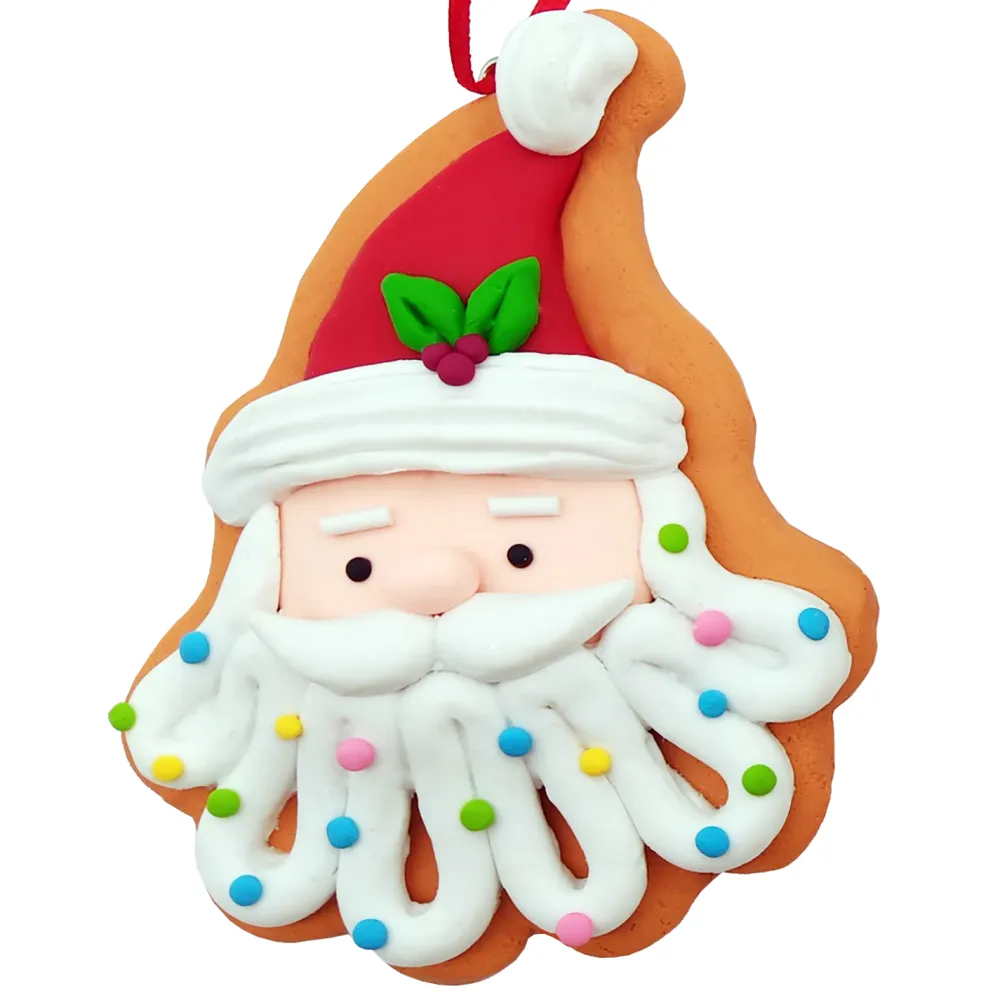 Hot Christmas Forever ORN GINGERBREAD SANTA RESIN 3″X4″