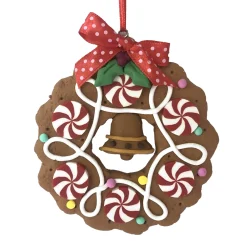 Christmas Forever ORN GINGERBREAD WREATH 3.9″ CLAY DOUGH