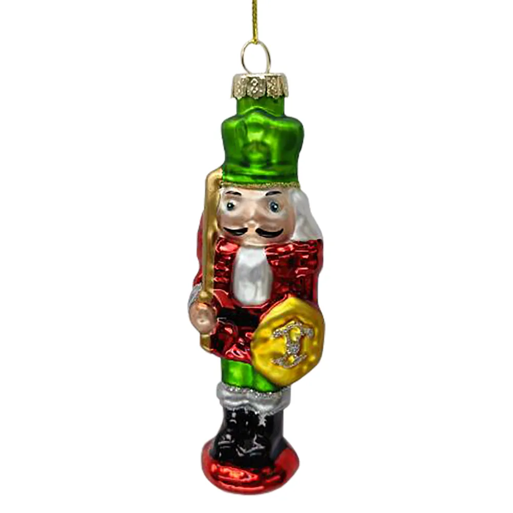 Best Christmas Forever ORN GLASS NUTCRAKER 4.5″ RED/GREEN