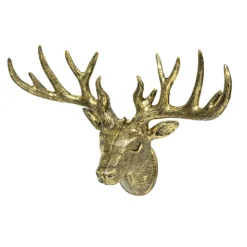 Clearance Christmas Forever ORN GOLD DEER 13″X16″ ANTIQUE FINISH