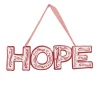 Sale Christmas Forever ORN METAL 9.5″ “HOPE” RED/ WHITE