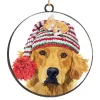 Best Christmas Forever ORN METAL DISC 4″ DOG