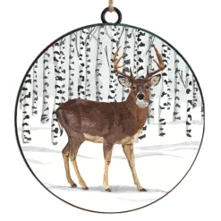 Best Christmas Forever ORN METAL DISC 4″ REINDEER