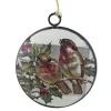 Outlet Christmas Forever ORN METAL DISC 4″ W/2 BIRDS ON BRANCH PIC