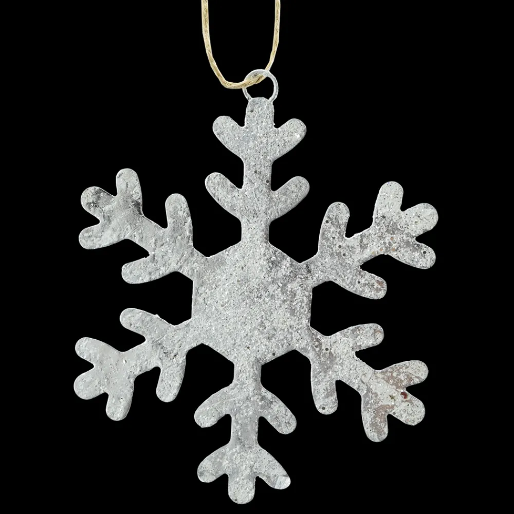Clearance Christmas Forever ORN METAL SNOWFLAKE 6″ W/SILVER FOIL