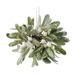 Best Christmas Forever ORN MISTLETOE KISSING BALL 4″ W/ GLITTER