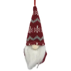 Best Christmas Forever ORN PLUSH GNOME 6″ W/ RED/ WHITE HAT