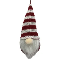 Discount Christmas Forever ORN PLUSH GNOME 6″ W/ RED/WHITE STRIPES HAT