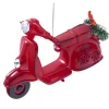 Discount Christmas Forever ORN VINTAGE RED SCOOTER 4.75″ ANTIQUE RED W/ WREATH