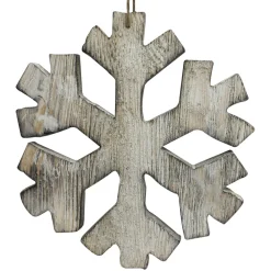 Clearance Christmas Forever ORN WOODEN SNOWFLAKE 8″ BIRCH LOOK NATURAL COLOR