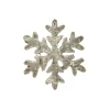 Best Christmas Forever ORN WOODEN SNOWFLAKE 6″ WOOD/BIRCH LOOK W/ GLTR