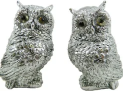 Hot Christmas Forever OWL 3″ PEWTER 2/S