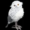 Best Christmas Forever OWL GRAY/ WHITE 7.5″ WOOLY FUR STANDING