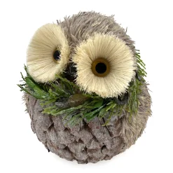 Best Christmas Forever OWL PINECONE 5″H NATURAL